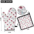 thumbnail image 6 of Pioneer Flower Floral Print Pattern 2-Pack Oven Mitts Set, Heat Resistant Kitchen Gloves, 7.7" X 12", 6 of 6