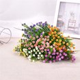 thumbnail image 3 of Dolicer 6 Bundles 11.4 inches Multicolor Baby Breath Artificial Flowers, UV Resistant Outdoor Flowers, Flowers Bulk for Cemetery Wedding Party Home Decor, 3 of 14
