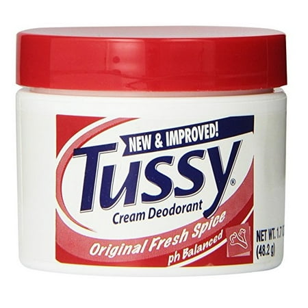Tussy Deodorant Cream, Original - 1.7 Oz + Makeup Blender Stick, 12 Pcs