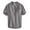 Grey, variant on Men's Summer Linen Short Sleeve Half Button Shirt - Comfortable, Stylish