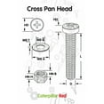 thumbnail image 4 of 50 x Nylon Pan head, crosshead plastic machine screws, M4 x 40mm, Plastic Bolts, Nuts & Washers, (5/32 x 1-37/64 in), 4 of 12