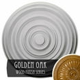 thumbnail image 3 of 29 1/8"OD x 1 1/2"P Carton Smooth Ceiling Medallion (Fits Canopies up to 9 1/8"), Hand-Painted Golden Oak, 3 of 5