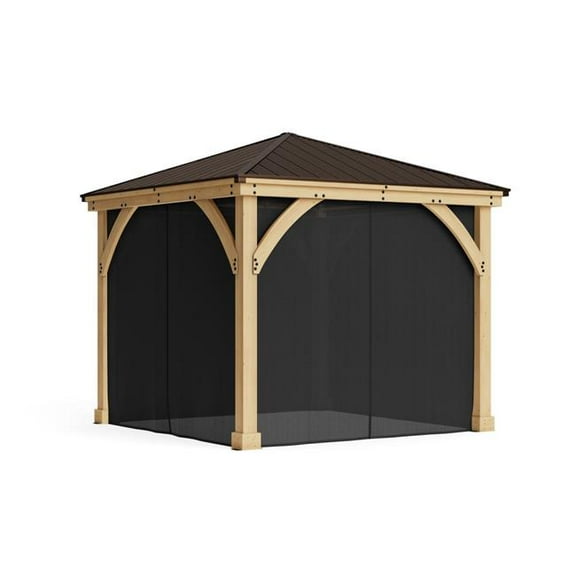 Yardistry 10' x 10' Meridian Gazebo Mosquito Mesh Kit
