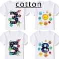 thumbnail image 2 of Camiseta de algodón con dibujos animados para niños, ropa para niños y niñas, ropa para cumpleaños de 6, 7, 8 y 9 años, camiseta con estampado de nueve planetas, 2 of 5