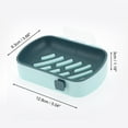 thumbnail image 4 of 1 Pc Wall Mounted Soap Dish Blue Soap Dish for Bathroom for Kitchen 5.04"x3.66"x1.18", 4 of 6