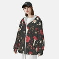 thumbnail image 5 of Sigee Fly Agaric and Flowers Print UPF50+ Men's Sun Protection Hoodie Shirt SPF UV Shirt Long Sleeve Fishing Outdoor Lightweight, S-3XL, 5 of 9