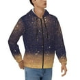 thumbnail image 4 of Zip Up Hoodies for Men - Gold Black Glitter Long Sleeve Comfrt Men'S Fashion Hoodies & Sweatshirts, Jackets for Men Hoodies Pullover Clothing Clothes with Pouch, 4 of 5