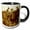 Black/White, variant on 3drose, Edwardian Family Loading into Early Automobile Circa 1905, 11oz Two-tone Green Mug