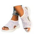 thumbnail image 3 of Women Walking Sandals Arch Support Orthotic Comfortable Plantar Fasciitis Non- Casual Open Toe Sport Sandals for Athletic Summer Beach, 3 of 8