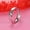 Boy's, variant on Black/Rose Gold Love Heart Stainless Steel Couple Rings Promised Engagement Band