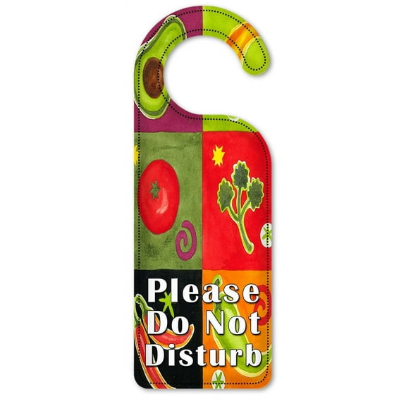 Do Not Disturb Door Knob Hanger Sign - Peppers