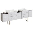 thumbnail image 1 of Imaginations Américaines 88.5 pouces W Vanity Set Blanc, 1 of 1