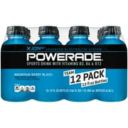 Powerade Sports Drink, Berry Blast, 12 Fl Oz, 12 Count
