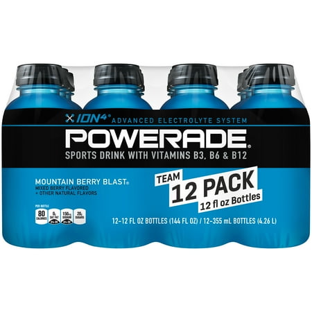 Powerade Sports Drink, Berry Blast, 12 Fl Oz, 12 Count