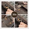thumbnail image 6 of Noelse Extendable Dining Table Set with Benches, 63" Space Saving Kitchen Dining Table for 6 People, Modern Wood 3-Piece Dining Room Set, Gray, 6 of 10