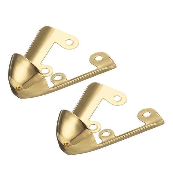 2Pcs Metal Shoes Pointed Protector Shoe Head Tips Cap for Shoe Protection Repair(Gold, 30mm)