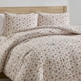 thumbnail image 6 of Virtu Comforter Sets, All Season Lightweight Floral King Size Comforter Sets, 3-Pc Bedding Sets, Red Rose Duo, 6 of 8