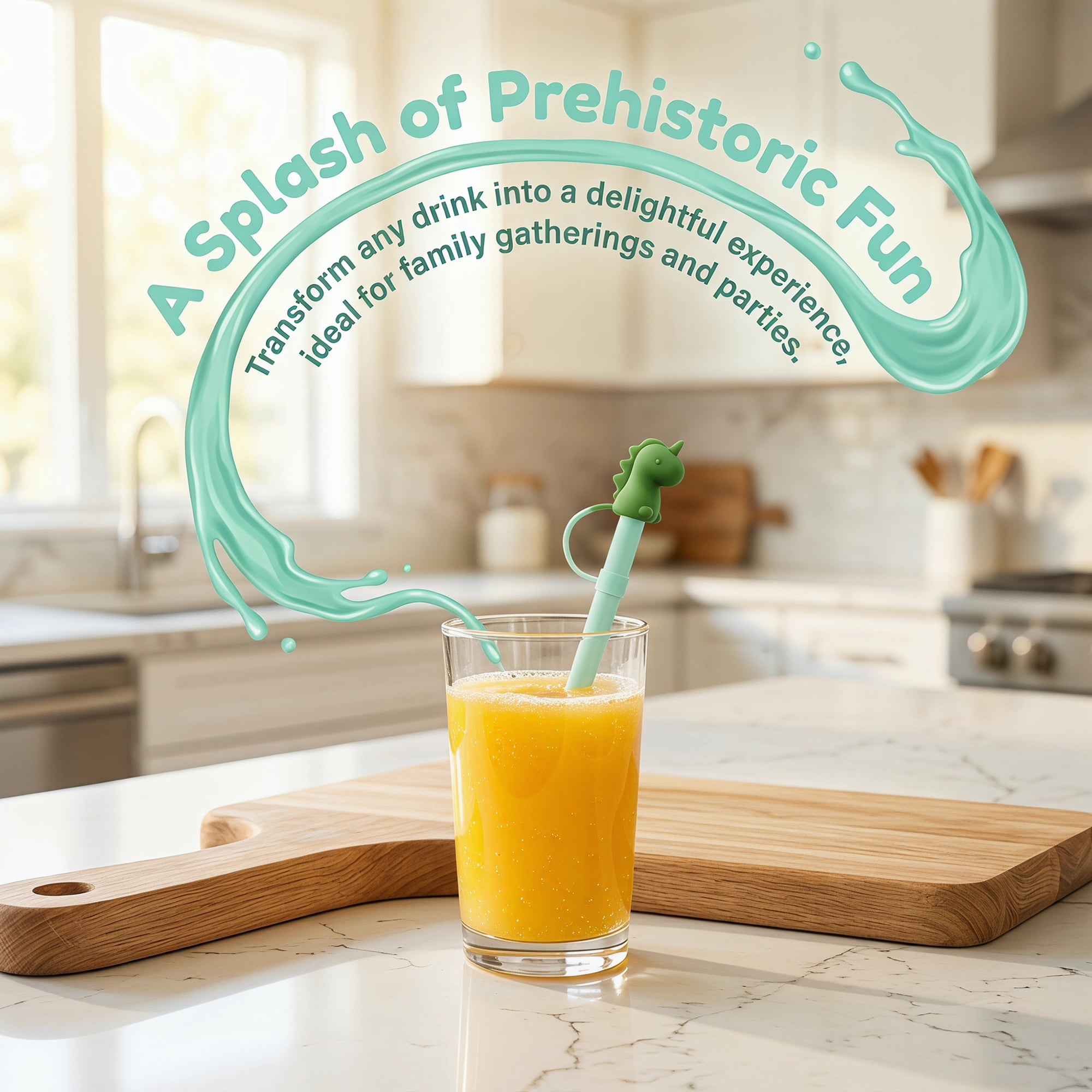 Unique Bargains 6Pcs Reusable Durable Dishwasher Safe Silicone Straws Green A