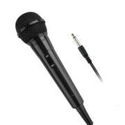 Singing Dynamic Microphone Super Performance Handheld Karaoke Accessory 6.35 mm Interface With 6ft Long Cord Singing Machine, Speech, Vocal,Party, Wedding-Black