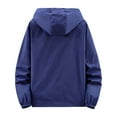 thumbnail image 2 of Men Waterproof Jacket Hooded Sport Coat Unisex Outwear Lightweight Windbreaker, 2 of 11