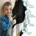 thumbnail image 3 of Blackout Kids Curtains,Black White and Gold Marble Childrens Insulated Curtains Set Of 2,Bedroom Essentials,Toddler Room Decor 42x54in(106x137cm), 3 of 4