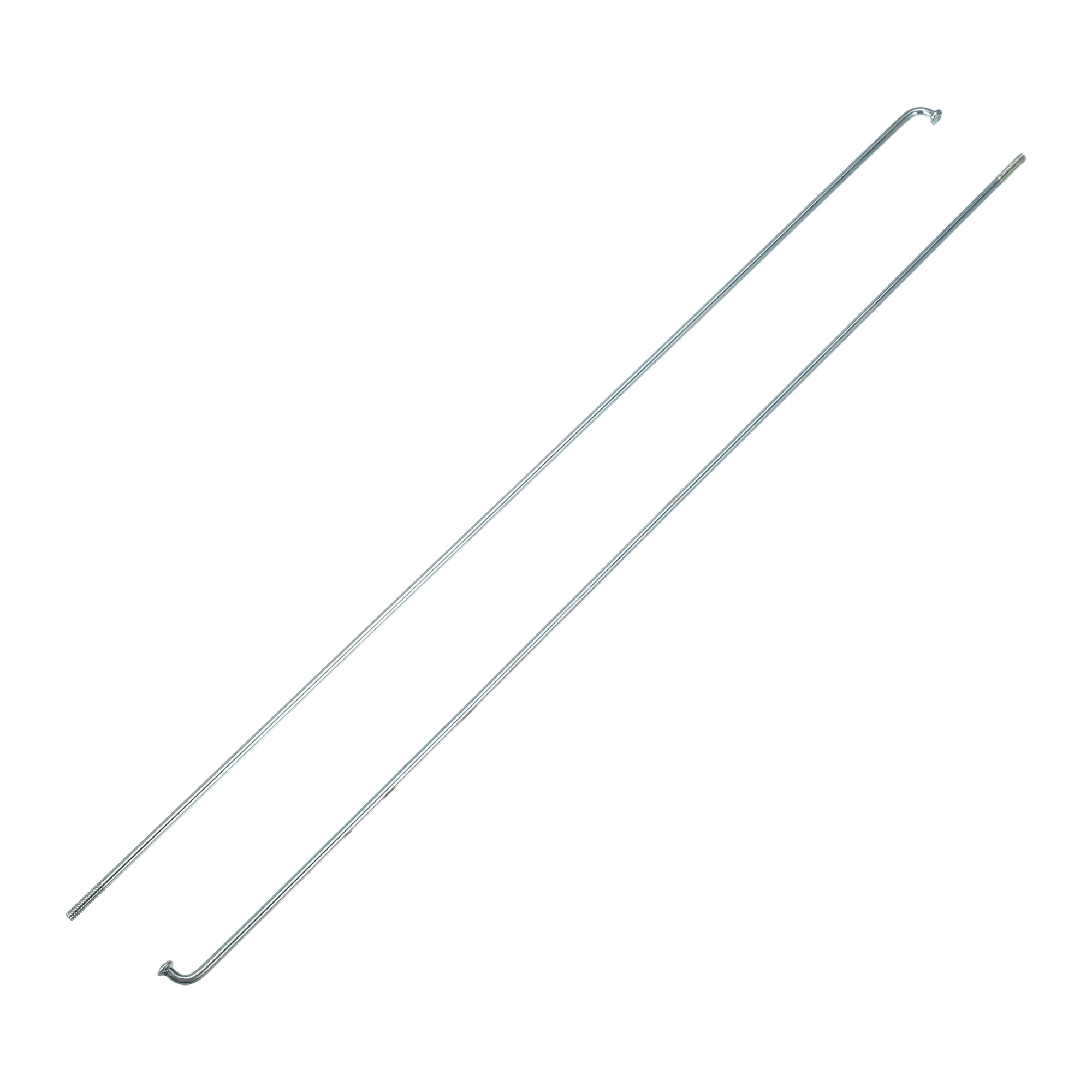 Unique Bargains 36Pcs 14G J Bend 2mm Bicycle Spokes with Nipples Steel Silver 10.47"
