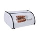 thumbnail image 4 of con tapa enrollable y forma de tambor de metal, soporte para almacenar pan para cafetería, 4 of 9