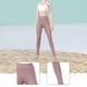 thumbnail image 5 of Pantalón de capa 1:6, disfraz de muñeca en miniatura, elástico, deportivo, informal, mini entrenamiento de yoga violeta y rosa, 5 of 8