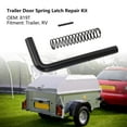 thumbnail image 3 of Kit de Pestillo de Resorte de Puerta de Trailer, Instalacia Simple de la Puerta de Metal de Metal Pasador de Resorte Alto Dureza 819t Rendimiento Estable Para Vehículos, 3 of 7