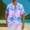 01 Blue1, variant on Mens Summer Tops Hawaiian Shirt Casual Short Sleeve Button Down Shirt Coconut Print Summer Beach Shirt with Pocket