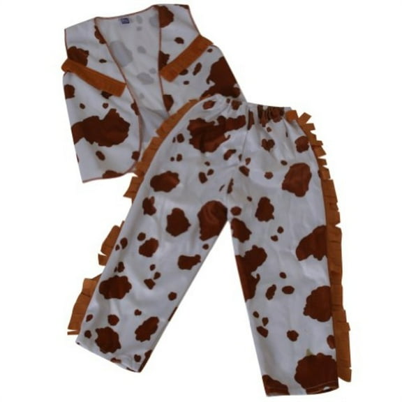 cowboy vest and chaps white/brown (6/8)