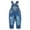 Blue-2187, variant on Kidscool Space Baby&Little Boys Girls Big Bib Pocket Patched Washed Cotton Denim Overalls,Blue,9-12 Months