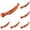 orange 6PCS, variant on Elastic Resistance Loop Bands Yoga Exercise Gym Fitness Workout Stretch Physio