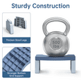 thumbnail image 6 of CshidWorld Toilet Stool, Poop Stool for Adults, 7 Inch Portable Toilet Potty Stool, Collapsible Step Stool for Bathroom Potty Support（Blue）, 6 of 9