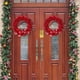 thumbnail image 5 of Puntoco Corona De Decoración Navideña Corona De Navidad Roja,Decoración Hogareña, 5 of 7