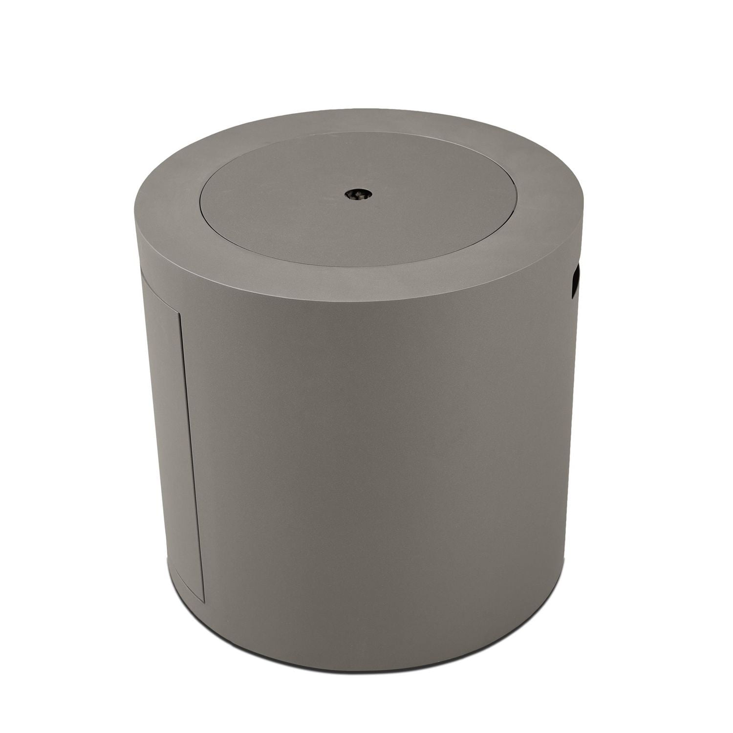 Aegean 24" Round Steel Propane Fire Pit Table with Hidden Tank