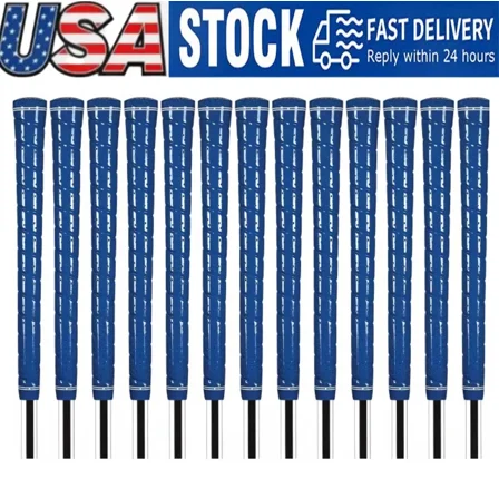 13Packs Standard Blue Golf Grip Club Grip Tour Wrap High-Tack Durability Grip Rubber Girp