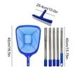 thumbnail image 2 of 3-in-1 Pool Cleaning Set with Leaf Skimmer, Wall Brush, Adjustable Stainless Steel Pole & Cleaning Cloth, 2 of 5