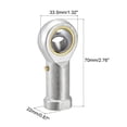 thumbnail image 2 of Unique Bargains 1/2-inch Bore 1/2-20 Female Thread Right Hand Rod End Bearing, 2 of 6