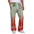 thumbnail image 5 of Men Gradient Tie Dye Printed Baggy Pants Elastic Drawstring Waist Wide Leg Casual Sweatpants Loose Streetwear Long Trousers With Pockets 2XL, 5 of 8