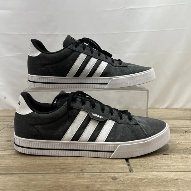 Ad-id-as Daily 3.0 Men's Size 13 Athletic Sneakers Black White Skateboard FW7033