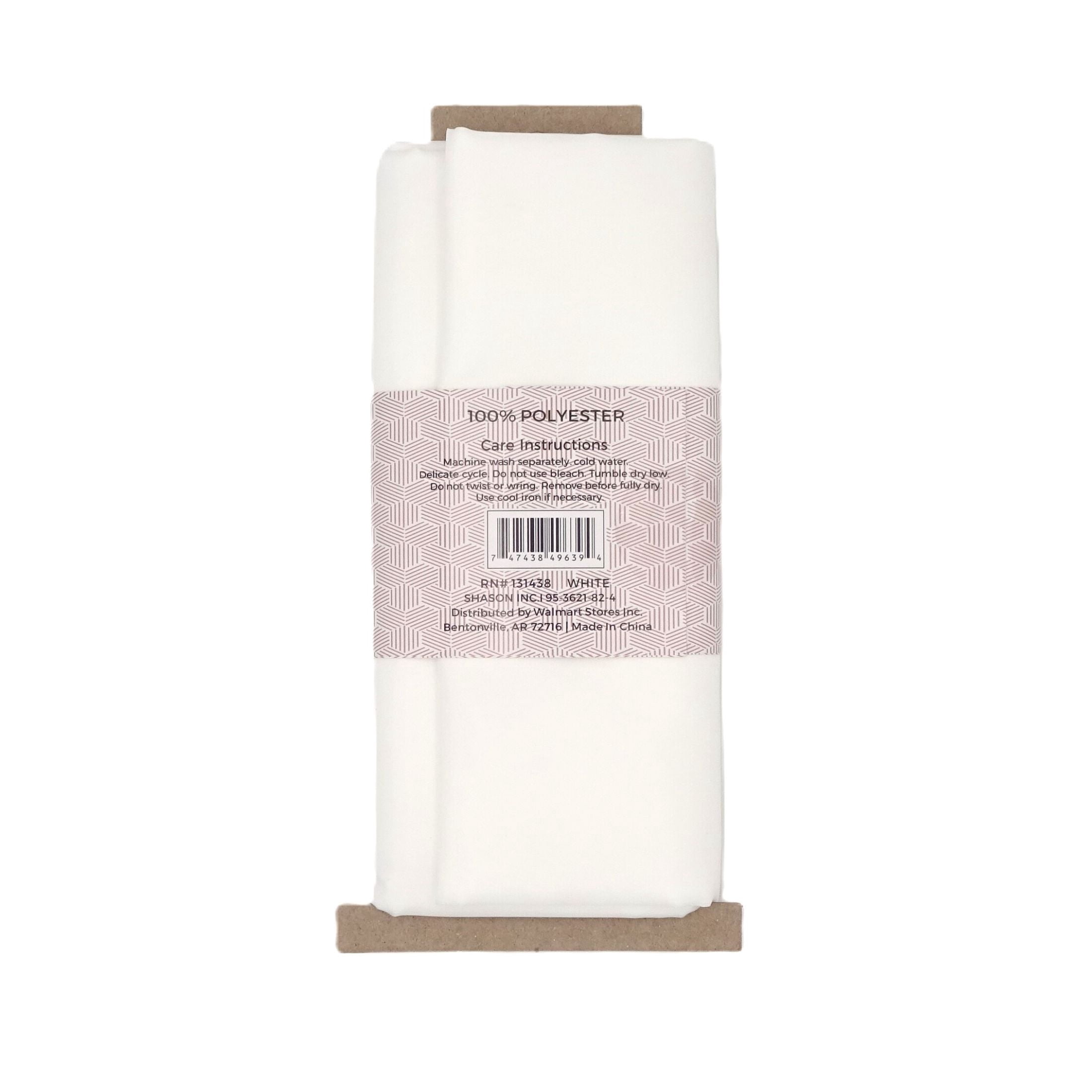 Shason Textile 58/60” Wide Lining 2 Yards Precut Fabric, White