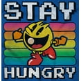 thumbnail image 2 of PACMAN Stay Hungry Funny Food Gamer Men's Graphic T Shirt Tees Brisco Brands 3X, 2 of 5