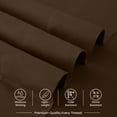 thumbnail image 6 of Lux Decor Queen Sheet Set 6 Piece - Deep Pocket Queen Sheets, Soft Microfiber Bed Sheets Queen, Brown, 6 of 10