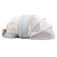 thumbnail image 2 of Mochila de transporte transpirable para gatos y mascotas, expandible y de doble uso, para mascotas pequeñas y medianas, color azul y gris., 2 of 12