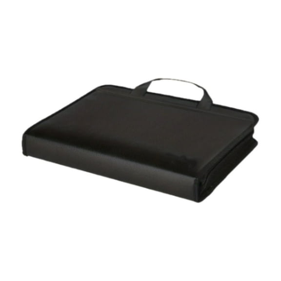 Zippered Accordion File Organizer - Fireproof Expanding Document Folder with 13 Labeled Pockets, for Business Papers, Receipts & Travel Documents