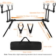 thumbnail image 4 of Soporte para cañas de pescar ajustable y retráctil, soporte para cañas de pescar con 3 alarmas de picada, 3 piezas de oscilador de cebo de pesca, conjunto de accesorios de pesca., 4 of 6