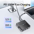 thumbnail image 4 of ORICO 8in1 USB C Laptop Docking Station & VGA Multi-USB PD100W SD&TF Audio, 4 of 7