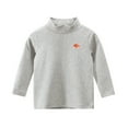 thumbnail image 2 of KYAIGUO 1-9Y Boys Girls Long Sleeve T-Shirt Top Tees Spring Super Soft Turtleneck Cotton T Shirts Fall Stretchy Layering Tee Bottoming Shirt for Toddler Baby Kids, 2 of 9