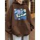 thumbnail image 3 of Sudadera con capucha de forro polar con estampado gráfico de pintura al óleo divertida para hombre, sudadera con capucha estilo gótico vintage para hombre, sudadera con capucha estilo urbano Y2K, 3 of 5
